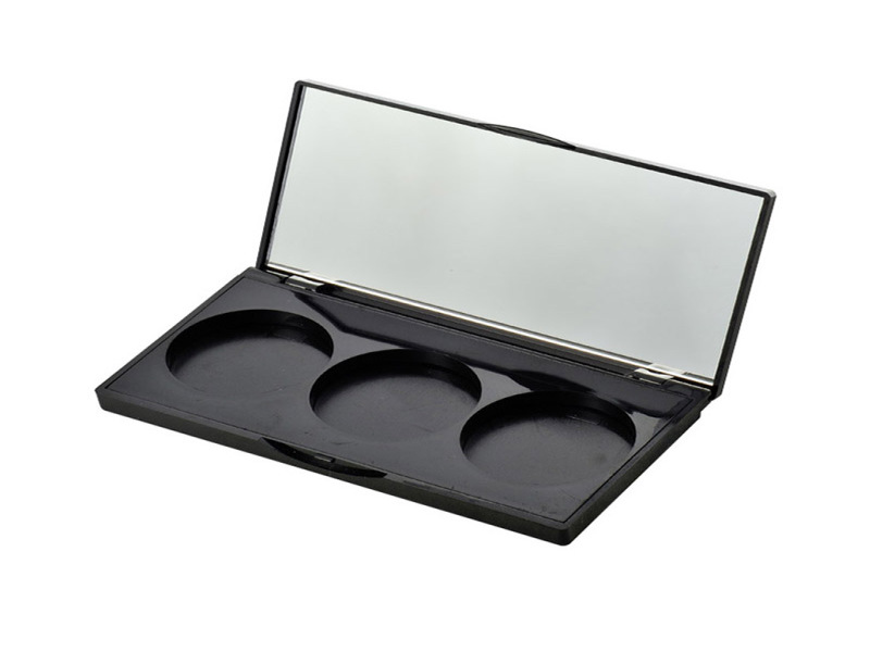 Rectangular 3 Round Flip-Top Eye shadow Case XQ145-2