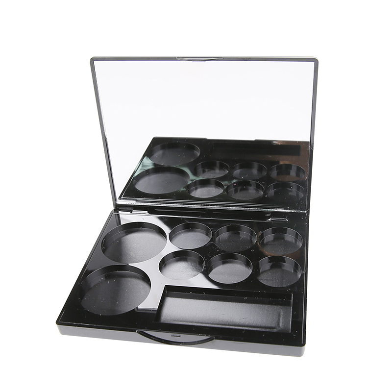 거울 XQ191이 포함된 직사각형 8칸 아이섀도 박스