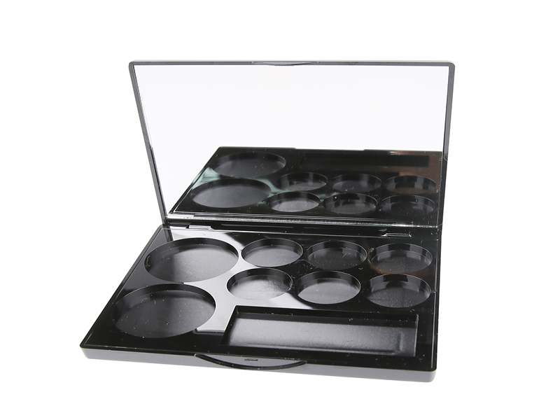 거울 XQ191이 포함된 직사각형 8칸 아이섀도 박스