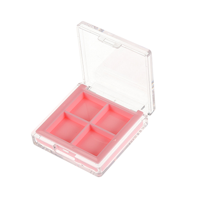 4 colors Clear Pink Custom Eye shadow box XQ351