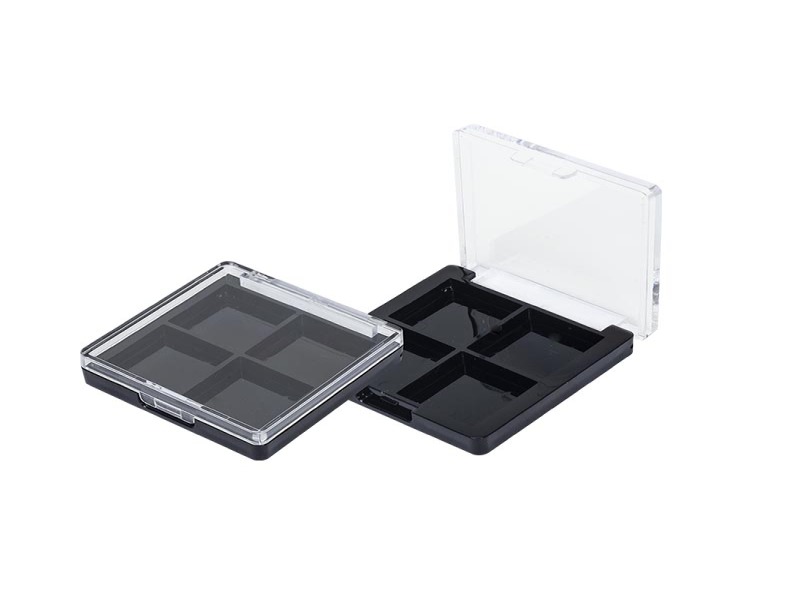 4 Color Clear Black Eye Shadow box XQ457