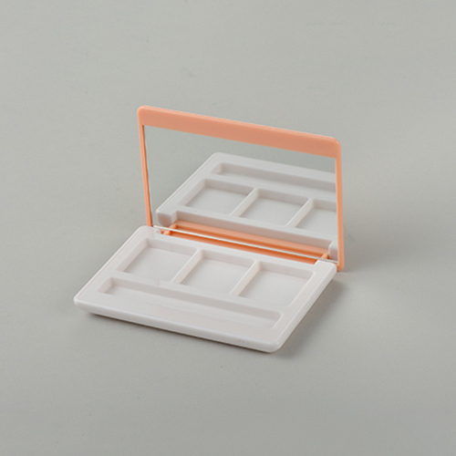 3 Compartment Eye shadow box with Mirror and Brush Slot XQ303