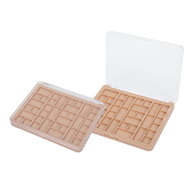 Multi Compartment Irregular Flip Top Eye shadow box XQ508