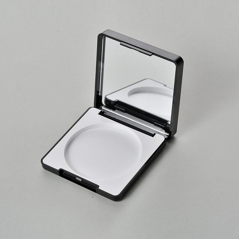 Square Inner Grid Round Compact Powder Case QF042