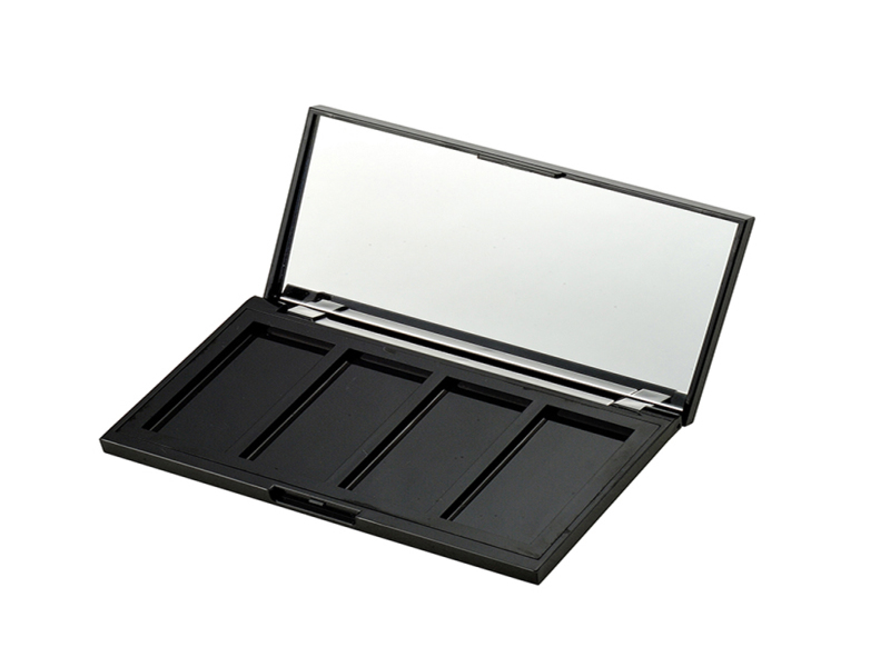 Flip Top 4 Compartment Eyeshadow box with Mirror XQ108-2
