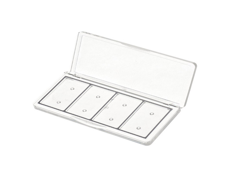 Rectangular 4 Color Cosmetic Eye shadow box XQ159-4