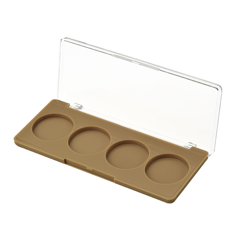 4 Colors Clear Lid Empty Eye Shadow box Packaging XQ407