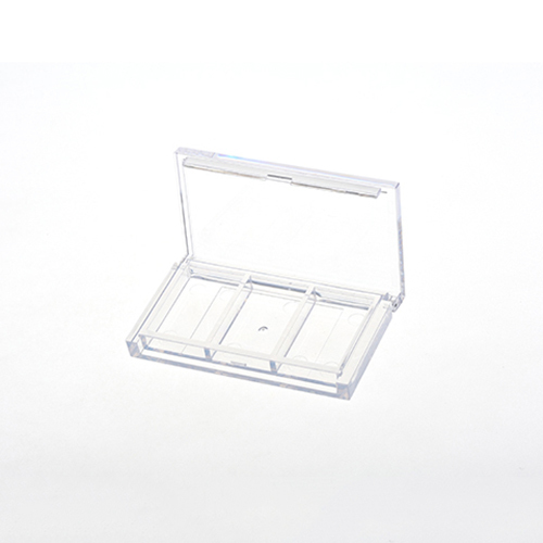Fully Transparent 3 Color Flip Top Eye shadow box XQ300