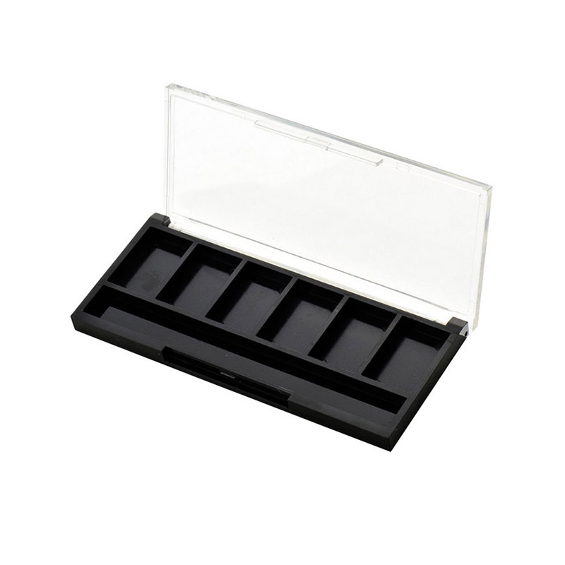 8 Color Rectangular Eye shadow box with Clear Cover XQ162-6