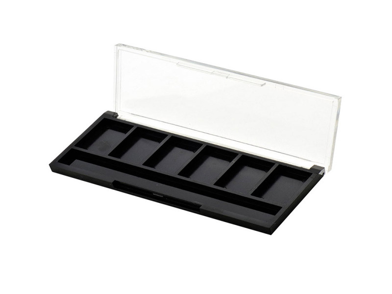 8 Color Rectangular Eye shadow box with Clear Cover XQ162-6