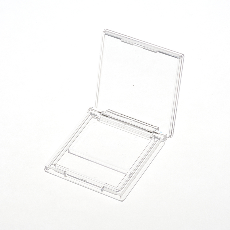 Fully Transparent Single Color Eyeshadow box with Brush Slot XQ360