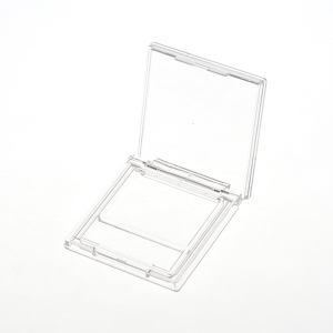 브러시 슬롯 XQ360이 포함된 완전 투명한 단일 색상 아이섀도 상자