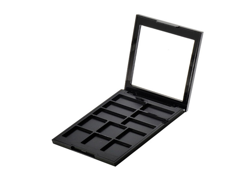 Rectangular 12 Color Empty Eye shadow box XQ133