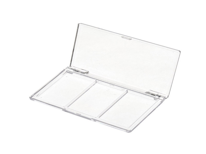 Transparent 3 Color Flip Top Eye shadow box XQ151