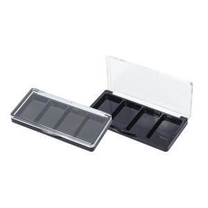 맞춤형 직사각형 투명 사각형 4색 빈 아이 섀도우 박스 XQ498