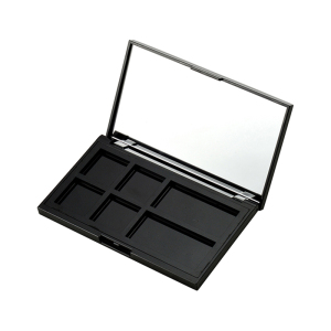Six Compartment Rectangular Eye shadow box with Mirror XQ109-2