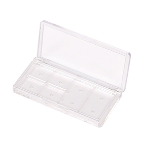 Transparent Multi Compartment Refillable Eye shadow box XQ159