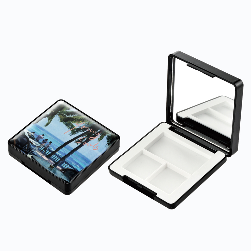 Custom Empty Compact Powder Case flip top QF062