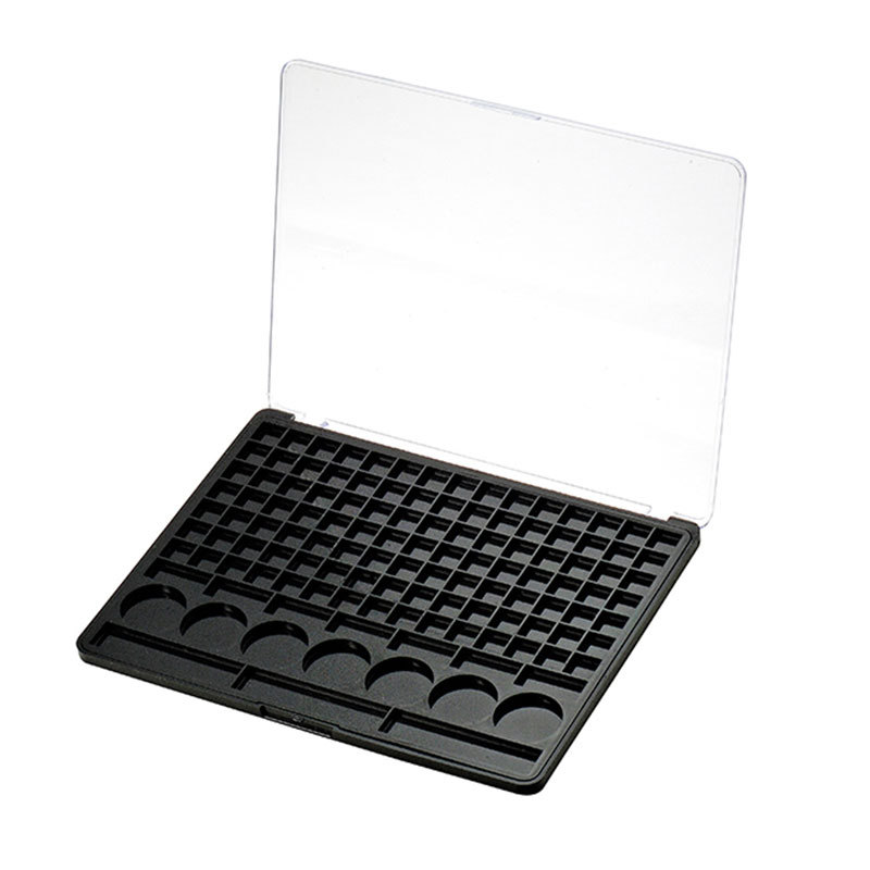 Rectangular Multi Compartment Flip Top Eyeshadow Case XQ092