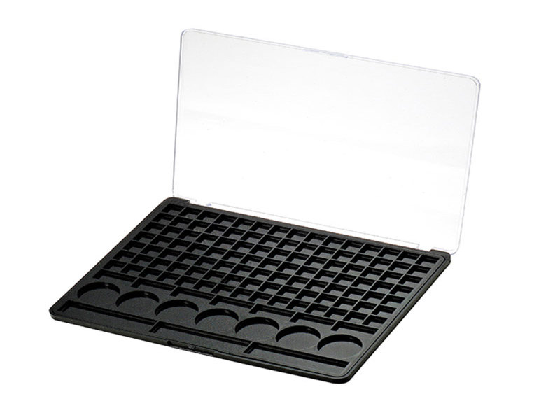 Rectangular Multi Compartment Flip Top Eyeshadow Case XQ092