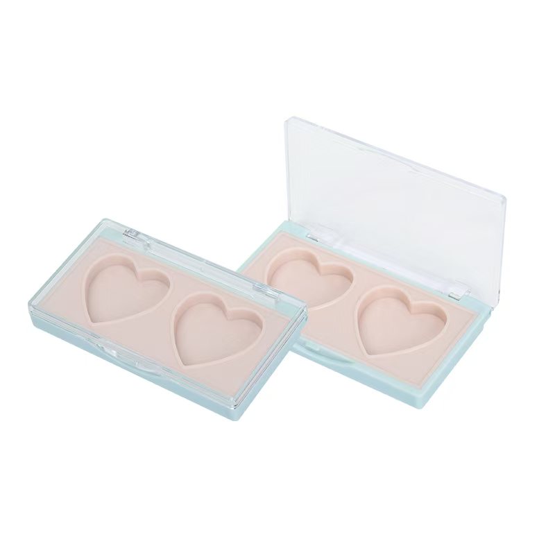 Makeup Beauty Packaging Plastic Eye Shadow Pigment Palette with Heart Inner Pan XQ421