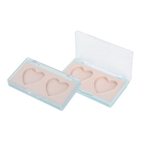 Makeup Beauty Packaging Plastic Eye Shadow Pigment Palette with Heart Inner Pan XQ421
