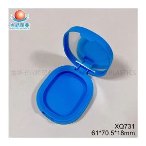 Rounded rectangular powder compact
