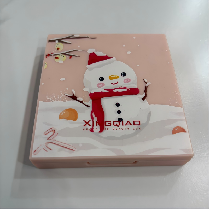 XQ369-XINGQIAO Snowman Themed Makeup Plastic Case