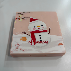 XQ369-XINGQIAO Snowman Themed Makeup Plastic Case