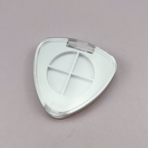 Stylish Triangular 4 Grid Transparent Lid Eye Shadow Box XQ645