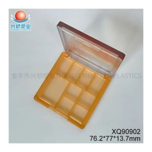 Nine-compartment eyeshadow palette packaging