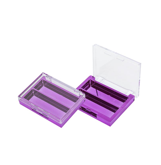 Simple Rectangular Cosmetic Packaging Plastic Eye Shadow Case XQ466