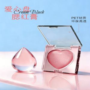 Heart-shaped blush cream