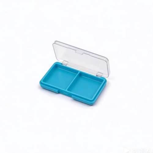 Two Compartment Cosmetic Packaging Case with Transparment Cover XQ830