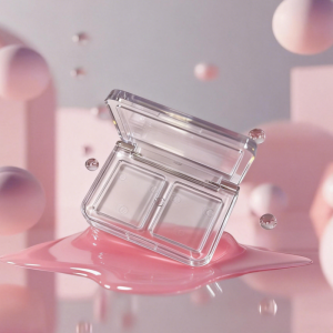 Square dual-compartment multi-functional packaging