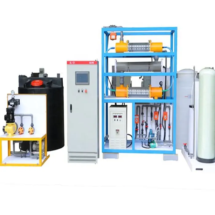 Brine Electrolysis Chlorine Making Machine PLC Sodium Hypochlorite Generator