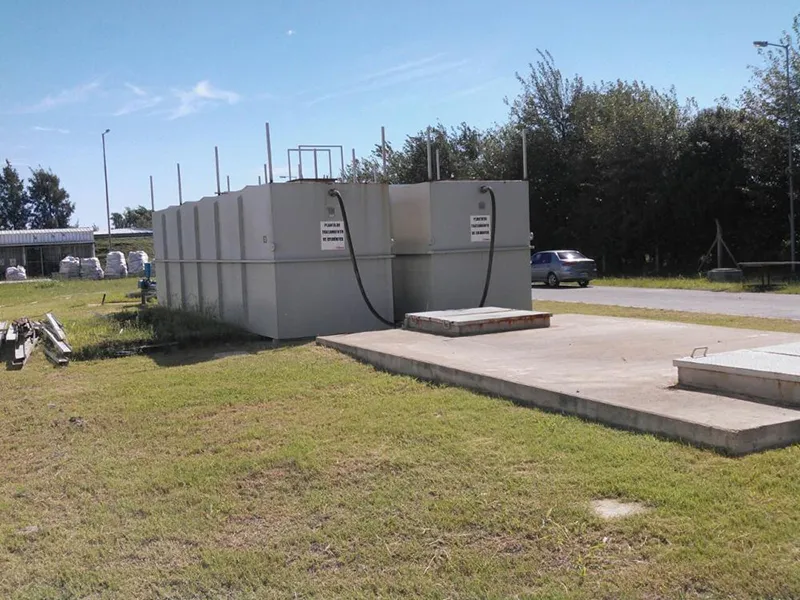 A client from Argentina purchased two package sewage treatment plants and a media filter to treat 300 tons of residential sewage every day.