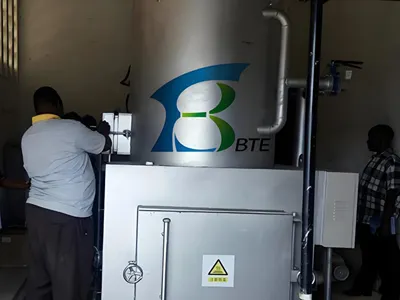 African Hospital purchased our waste incinerator to treat 500kg medical waste per hour.