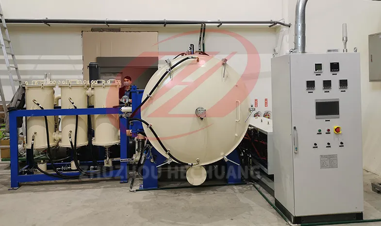 Vacuum cracking furnace